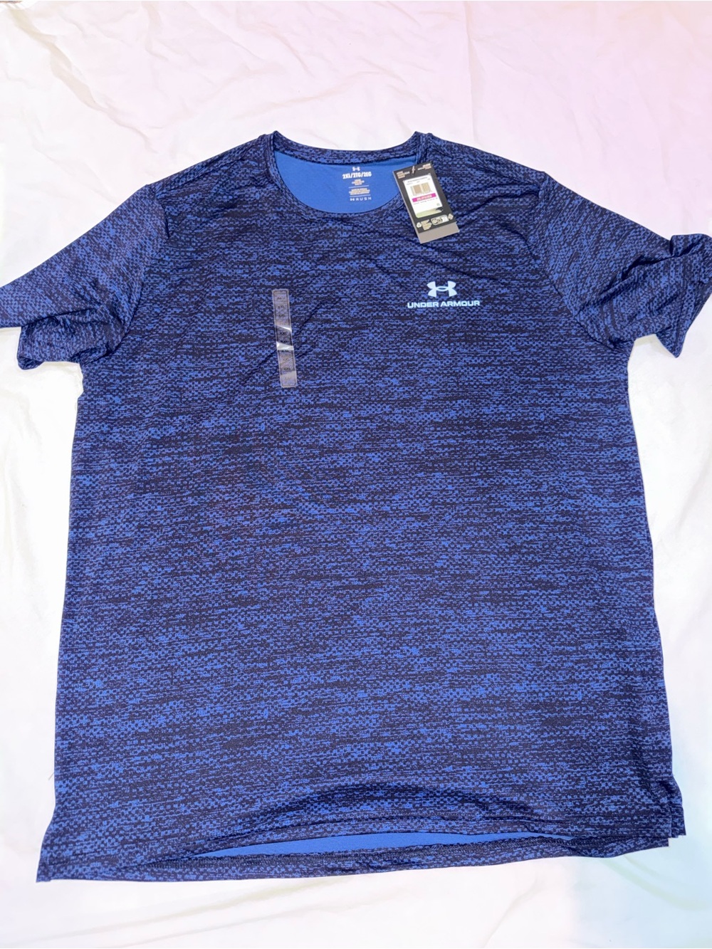 Under Armour Rush Performance Shirt Men’s 2XL Blue Athletic Tee NWT